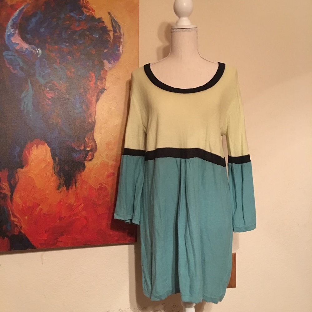 Sonoma Lifestyle color block Tunic Top dress L